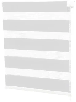 IDOMYA Essentials Gardinen, Jalousien & Rollos<Verdunkelungsrollo "Zebra" in Weiß - (L)120 x (B)60 cm