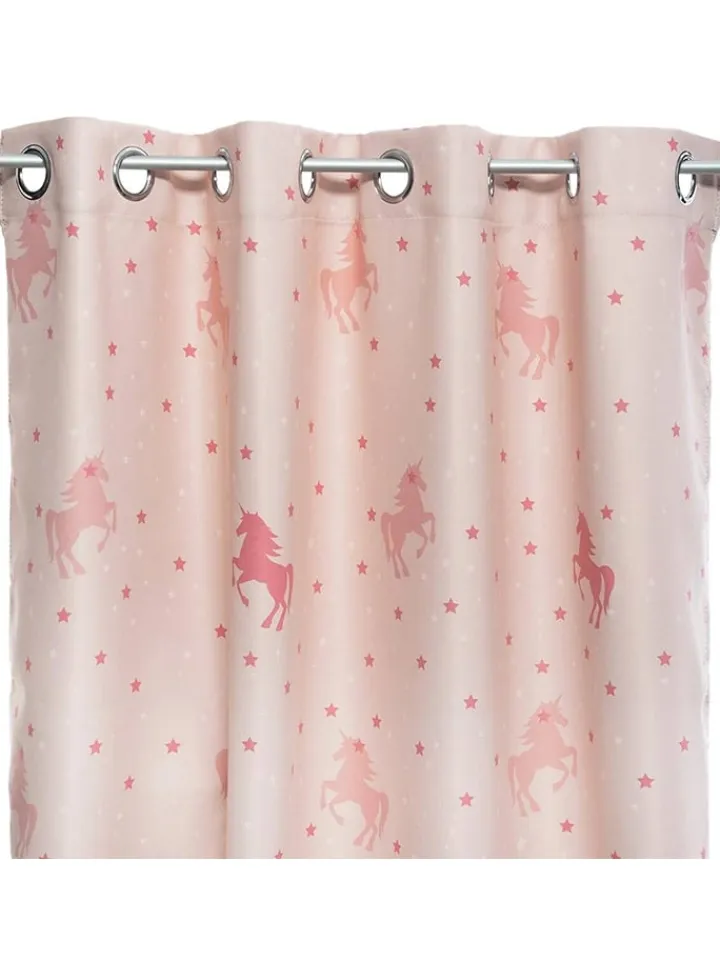 WellHome for Kids Gardinen, Jalousien & Rollos<Verdunkelungsvorhang in Rosa - (L)250 x (B)140 cm