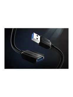 Wisam® Tablets, Konsolen & Elektronisches Spielzeug<Verlängerungskabel USB 3.0 Stecker USB auf Buchse USB 1,5m (Schwarz)