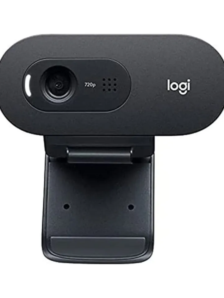 Logitech Foto & Video<Vielseitige Büro-Webcam mit 720p Auflösung und Rauschunterdrückung in Schwarz