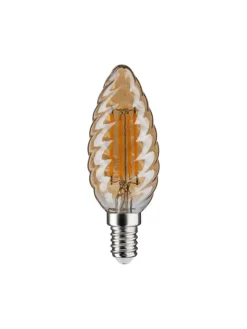 paulmann Leuchtmittel<Vintage Edition Standard 230V LED Kerze gedrehtes Glas F