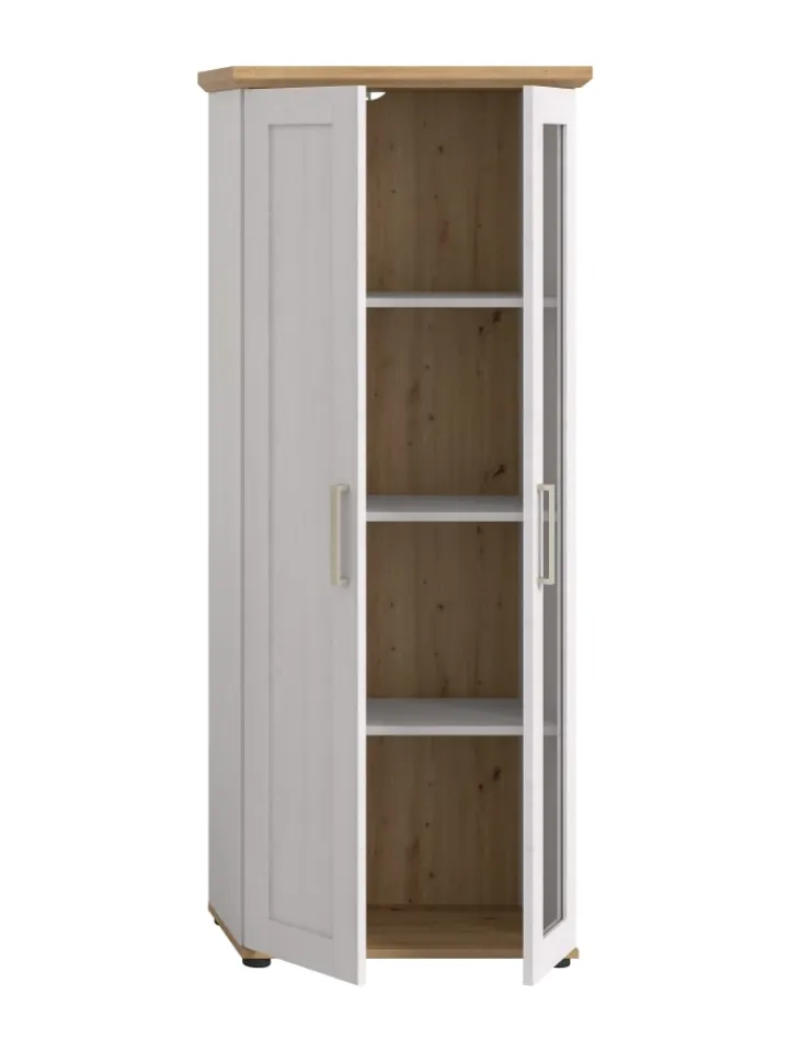 xonox.home Regale & Schränke<Vitrine (B/H/T: 64x161x37 cm) in Sibiu Lärche Nachbildung