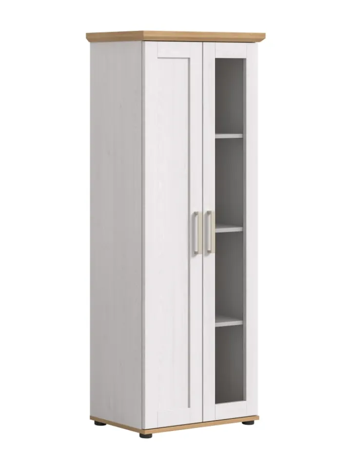 xonox.home Regale & Schränke<Vitrine (B/H/T: 64x161x37 cm) in Sibiu Lärche Nachbildung