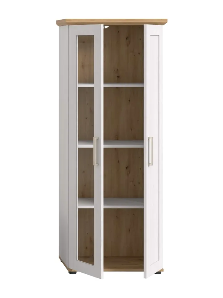 xonox.home Regale & Schränke<Vitrine (B/H/T: 64x161x37 cm) in Sibiu Lärche Nachbildung