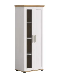 xonox.home Regale & Schränke<Vitrine (B/H/T: 64x161x37 cm) in Sibiu Lärche Nachbildung