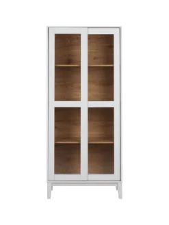 Beliani Regale & Schränke<Vitrine RUMSON in Weiß - (W) 80 x (H) 183 x (L) 40 cm