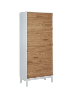 Beliani Regale & Schränke<Vitrine RUMSON in Weiß - (W) 80 x (H) 183 x (L) 40 cm
