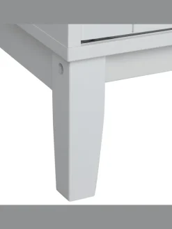 Beliani Regale & Schränke<Vitrine RUMSON in Weiß - (W) 80 x (H) 183 x (L) 40 cm