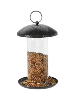 PROGARDEN Gartendekoration<Vogelfutterspender in schwarz