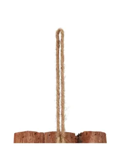 relaxdays Vögel<Vogelhaus in Natur - (B)12x (H)16,5 x (T)9,5 cm
