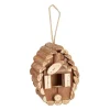 relaxdays Vögel<Vogelhaus in Natur - (B)11x (H)24,5 x (T)8 cm