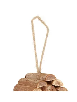 relaxdays Vögel<Vogelhaus in Natur - (B)11x (H)24,5 x (T)8 cm