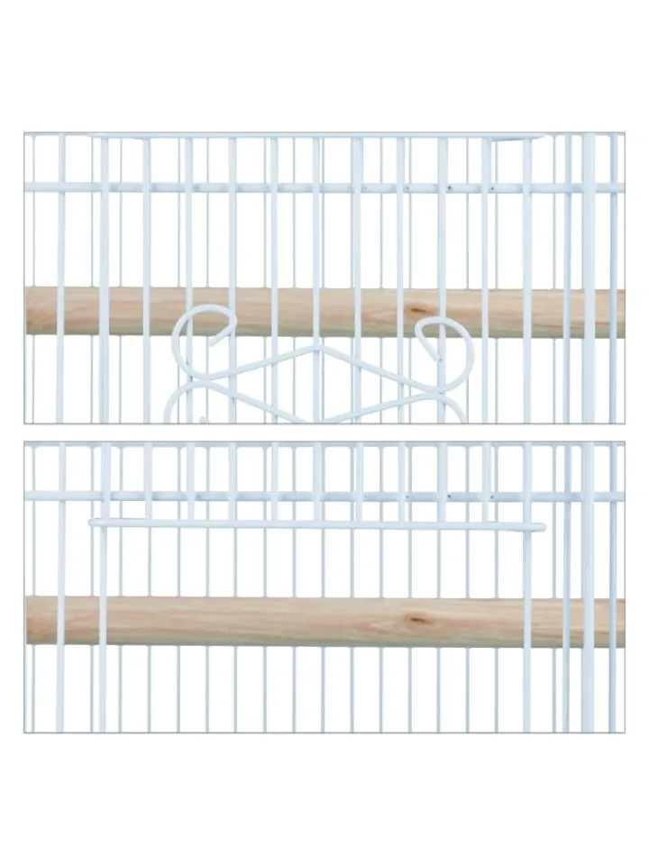 relaxdays Vögel<Vogelkäfig in Grün - (B)46,5 x (H)56,5 x (T)35,5 cm