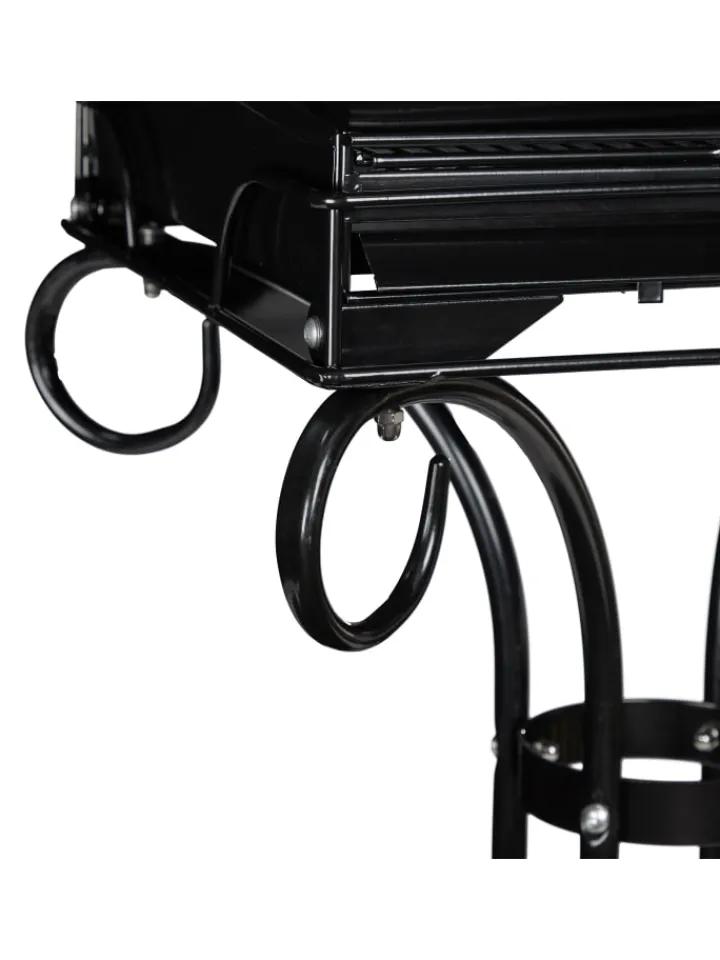 relaxdays Vögel<Vogelkäfig in Schwarz - (B)55 x (H)146,5 x (T)50 cm