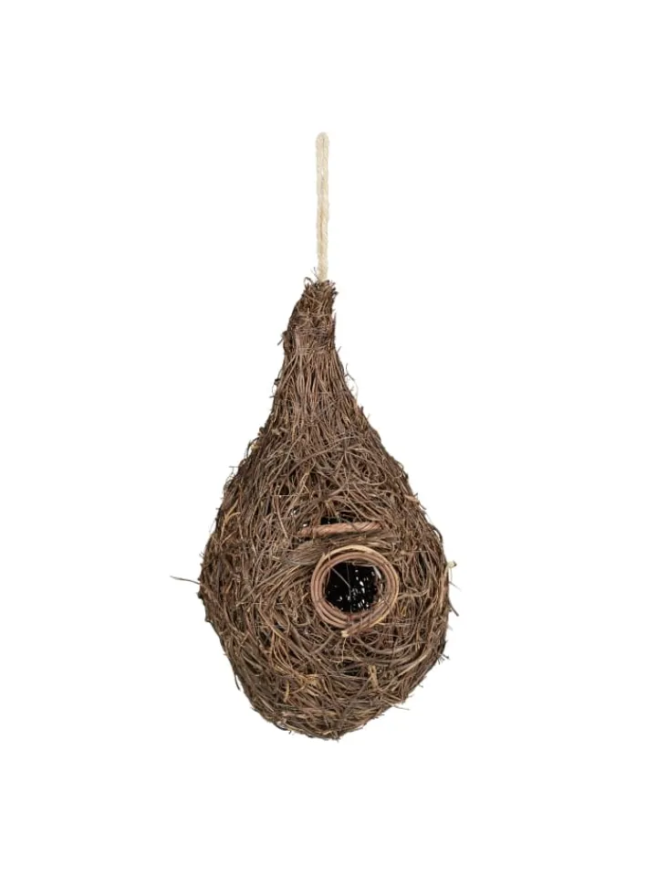 relaxdays Vögel<Vogelnest "Tropfen" in Natur