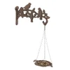 relaxdays Vögel<Vogeltränke in Bronze