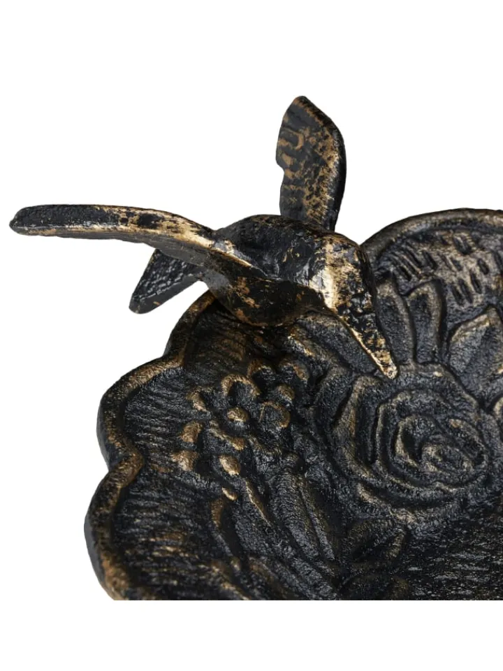 relaxdays Vögel<Vogeltränke in Bronze