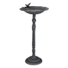 relaxdays Vögel<Vogeltränke in Dunkelgrün - (B)37,5 x (H)74,5 x (T)35 cm