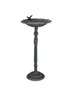 relaxdays Vögel<Vogeltränke in Dunkelgrün - (B)37,5 x (H)74,5 x (T)35 cm