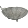 POSIWIO Gartendekoration|Gartendekoration<Vogeltränke in Grau - (B)26 x (H)12,5 x (T)24 cm