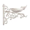 relaxdays Vögel<Vogeltränke in Weiß - (B)28x (H)24 x (T)14 cm