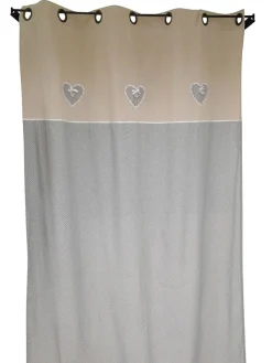 Anticline Gardinen, Jalousien & Rollos<Vorhang in Hellgrau/ Beige - (L)250 x (B)140 cm
