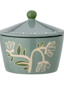 Bloomingville Aufbewahren & Servieren<Vorratsbehälter ''Tangier'' in Grün - (H)14 x Ø 15 cm