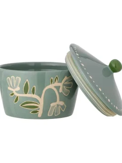 Bloomingville Aufbewahren & Servieren<Vorratsbehälter ''Tangier'' in Grün - (H)14 x Ø 15 cm