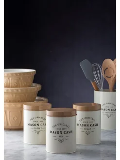 Mason Cash Aufbewahren & Servieren<Vorratsdose "Tee" in Creme - 1,3 l