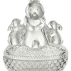 J Line Aufbewahren & Servieren<Vorratsglas "Familie Hase" in Transparent - (B)13 x (H)17 x (T)9,5 cm