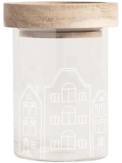 Eulenschnitt Aufbewahren & Servieren<Vorratsglas "Häuser" - (H)9 x Ø 6 cm