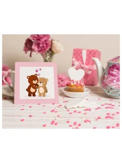 URSUS Kreativbedarf & Do-It-Yourself<Wackelaugen "Herzen" in Rot/ Rosa