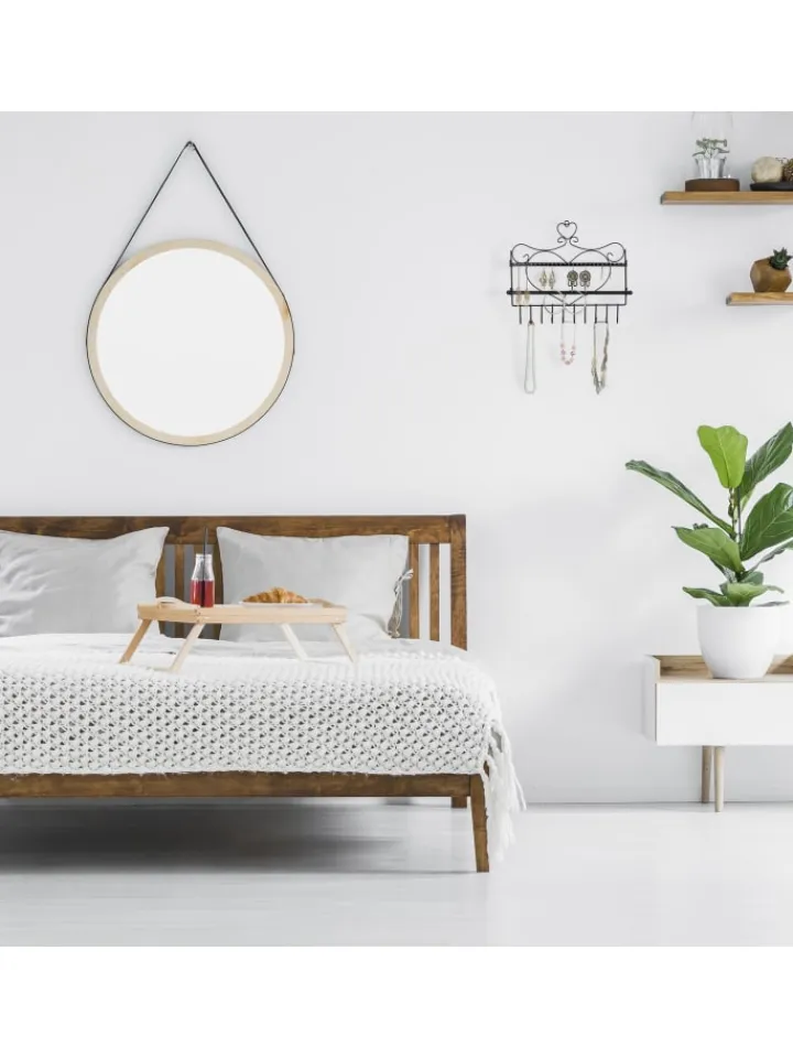 relaxdays Schmuckkästen<Wand Schmuckhalter in Bronze - (B)36,5x (H)30 x (T)3,5 cm
