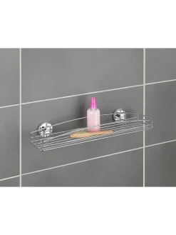 Wenko Badmöbel|Badezimmermöbel<Wandablage "Milazzo" in Chrom - (B)52 x (H)9 x (T)15 cm