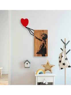 ABERTO DESIGN Wanddekoration<Wanddekor "Banksy" - (B)59 x (H)83 cm