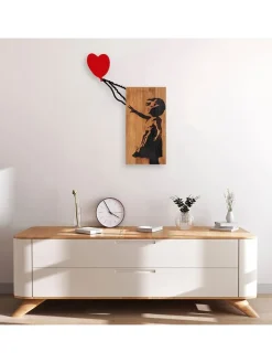 ABERTO DESIGN Wanddekoration<Wanddekor "Banksy" - (B)59 x (H)83 cm