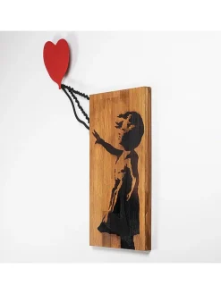 ABERTO DESIGN Wanddekoration<Wanddekor "Banksy" - (B)59 x (H)83 cm