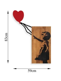ABERTO DESIGN Wanddekoration<Wanddekor "Banksy" - (B)59 x (H)83 cm