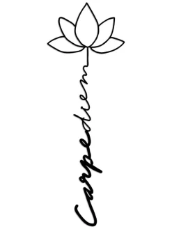 ABERTO DESIGN Wanddekoration<Wanddekor "Carpe Diem" - (B)21 x (H)60 cm