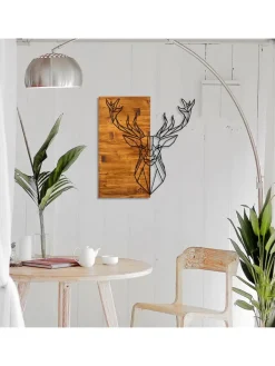 ABERTO DESIGN Wanddekoration<Wanddekor "Deer" - (B)56 x (H)58 cm