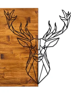 ABERTO DESIGN Wanddekoration<Wanddekor "Deer" - (B)56 x (H)58 cm