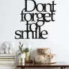 ABERTO DESIGN Wanddekoration<Wanddekor "Don't Forget To Smile" - (B)70 x (H)67 cm
