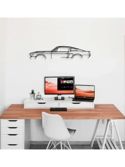 ABERTO DESIGN Wanddekoration<Wanddekor "Ford Mustang" - (B)70 x (H)15 cm