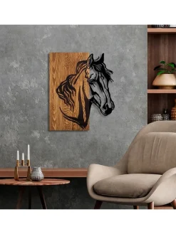 ABERTO DESIGN Wanddekoration<Wanddekor "Horse" - (B)48 x (H)58 cm