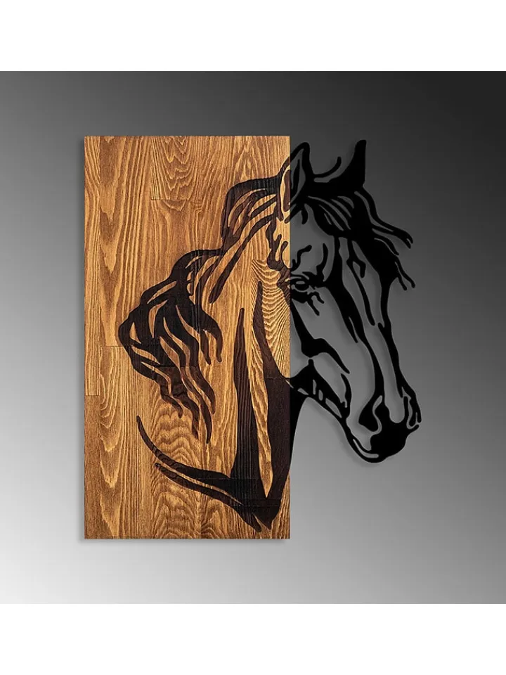 ABERTO DESIGN Wanddekoration<Wanddekor "Horse" - (B)48 x (H)58 cm