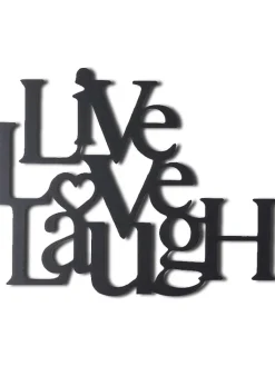 ABERTO DESIGN Wanddekoration<Wanddekor "Live Love Laugh" - (B)49 x (H)40 cm
