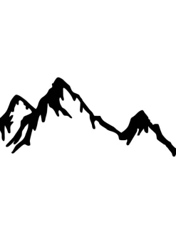 ABERTO DESIGN Wanddekoration<Wanddekor "Mountain" - (B)70 x (H)45 cm
