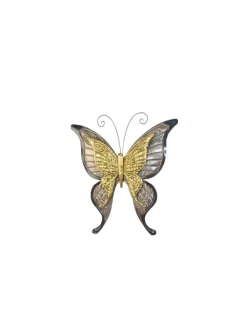 möbel-direkt Wohndekoration<Wanddekoration Butterfly in goldfarben
