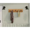 Evila Regale & Schränke|Garderoben<Wandgarderobe in Hellbraun - (B)80 cm - (H)17 cm - (T)1,8 cm