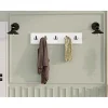 Evila Garderoben<Wandgarderobe in Weiß - (B)80 cm - (H)17 cm - (T)1,8 cm